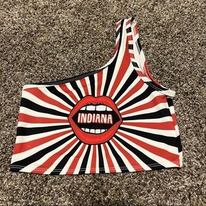 Corey Paige Indiana Starburst One Shoulder Top